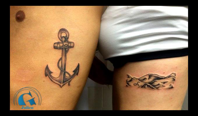 Galerie de Tatouages Complémentaires pour Couple par Graphicaderme